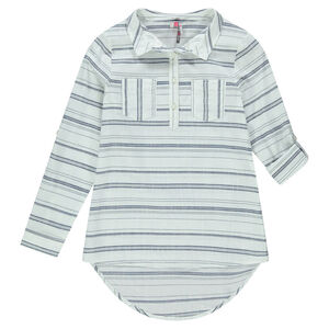 Παιδικά - Μακρυμάνικο πουκάμισο με διακοσμητικές ρίγες 