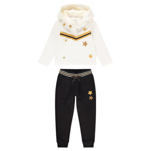 Δίχρωμη φόρμα με μεταλλιζέ λωρίδες και αστέρια 