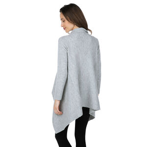 Πλεκτή ζακέτα εγκυμοσύνης με φαντεζί φύλλα 