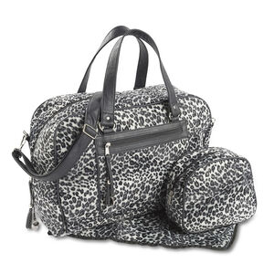 Sac à langer imprimé panthère avec matelas à langer  