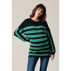 Πουλόβερ εγκυμοσύνης με ρίγες 