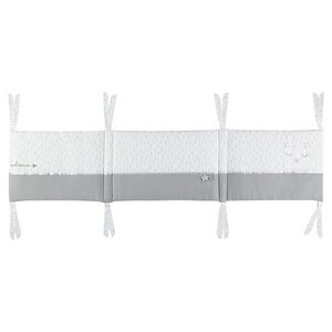 Πάντα κούνιας από ποπλίνα με μοτίβο και κορδελάκια 