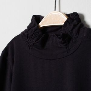 Sous-pull col cheminée froncé pour enfant fille 