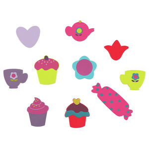 Set de 10 jouets de bain en mousse gourmandises 