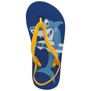 Σαγιονάρες με κίτρινο λουράκι και στάμπα καρχαρία 