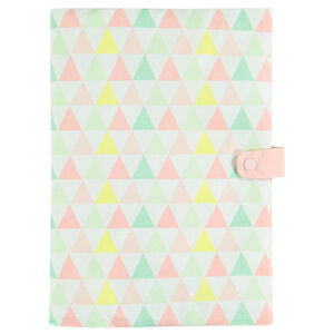 Couverture protège Carnet de Santé en popeline de coton imprimé multicolore 