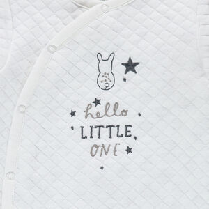 Φορμάκι ύπνου από ζέρσεϊ και κεντημένη φράση και κουνελάκι 