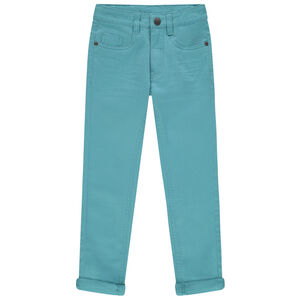 Slim παντελόνι από twill με εφέ crinkle αγόρι 