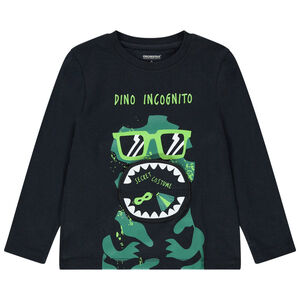 T-shirt manches longues en coton print Dinosaure  
