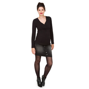 Τζιν φούστα εγκυμοσύνης με σούστες 