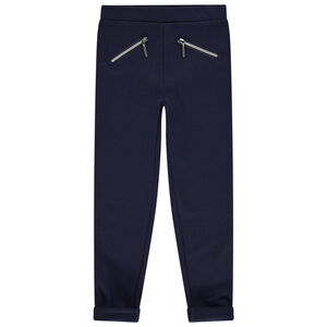 Κολάν σε ύφανση milano με φερμουάρ στις τσέπες  