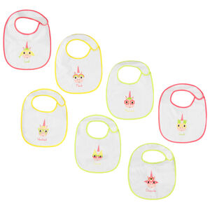 Σετ  7 πετσετέ σαλιάρες με σχέδιο μονόκερο 