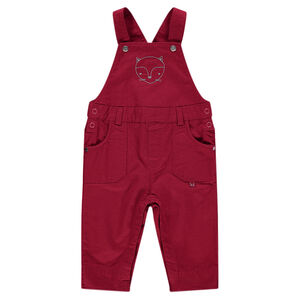 Βαμβακερή σαλοπέτα με κεντημένη αλεπού 