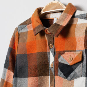 Chemise manches longues à carreaux 