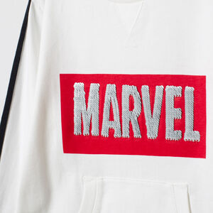 T-shirt manches longues à motif Marvel en sequins magiques 