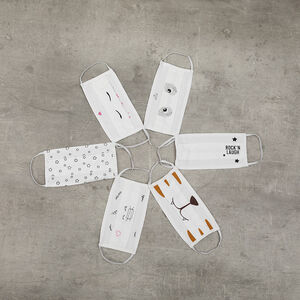 Σετ από 2 παιδικές υφασμάτινες μάσκες AFNOR 