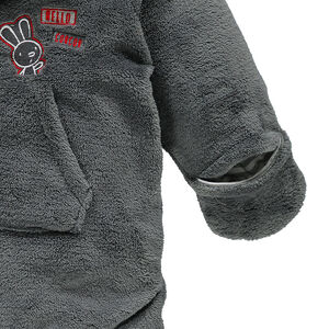 Ολόσωμη φόρμα από ύφασμα sherpa με τσέπες και επένδυση ζέρσεϊ 