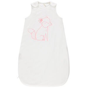 Αμάνικος βαμβακερός υπνόσακος με Κεντημένη αλεπού 