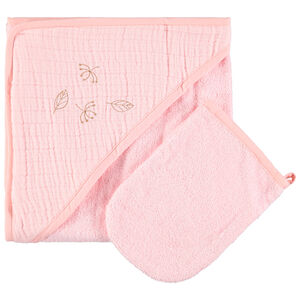 Cape de bain et gant de toilette Natural cocoon  
