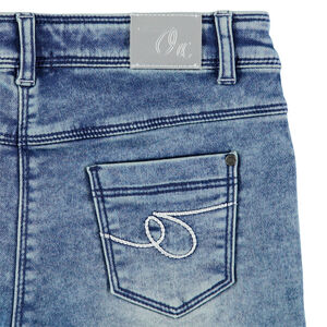 Τζην σορτς με φινίρισμα 