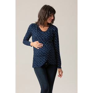 Μακρυμάνικη τουνίκ με γεωμετρικό μοτίβο σε όλη την επιφάνεια 