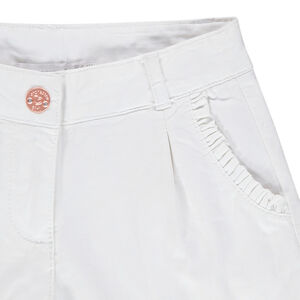 Σορτς βαμβακερό με βολάν στις τσέπες 