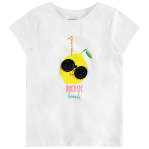 Κοντομάνικη ζέρσεϊ μπλούζα με διακοσμητικό ανάγλυφο μοτίβο 