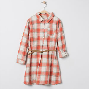 Robe manches longues à carreaux 