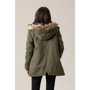 Παρκά εγκυμοσύνης με επένδυση sherpa και τσέπες 