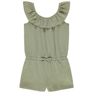 Αμάνικο ολόσωμο combi με βολάν 