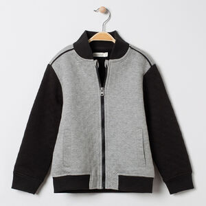 Gilet en molleton effet matelassé bicolore 