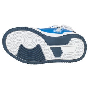 Baskets montantes à lacets et zip avec inscriptions printées 