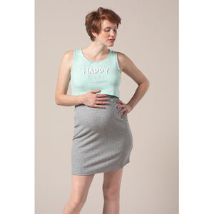 Νυχτικό εγκυμοσύνης και θηλασμού 2 σε 1 με τυπωμένο μήνυμα 