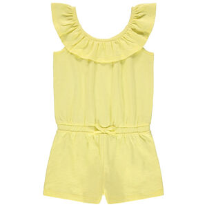 Αμάνικο ολόσωμο combi με βολάν 