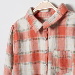 Robe manches longues à carreaux 