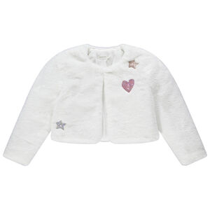 Κοντή ζακέτα από συνθετική γούνα 