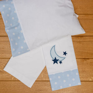  Σετ σεντόνια καλαθούνας-λίκνου 3τμχ carousel σιέλ  