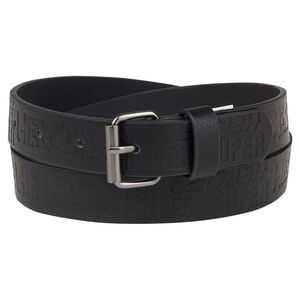 Ceinture effet cuir avec imprimé en relief 