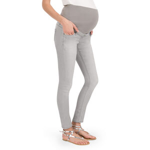 Τζιν εγκυμοσύνης σε slim γραμμή με φθαρμένη όψη 