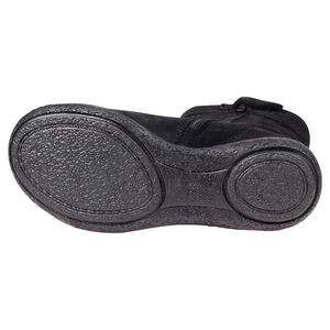 Bottines en cuir suédé avec tige fluide et lien fantaisie du 28 au 35 