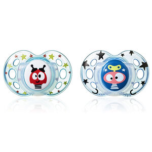 Πιπίλες σιλικόνης FUN 18-36 μηνών για αγόρι 