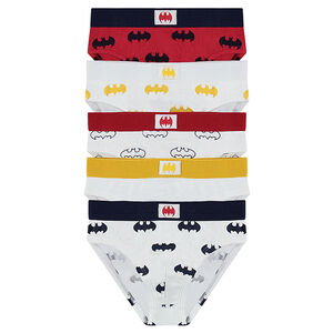 Lot de 5 slips en coton logo Batman pour enfant garçon 