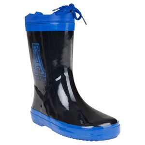 Bottes de pluies unies avec lettre printée et soufflet imperméable 