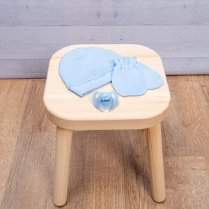  Σετ γάντι-σκουφάκι σιέλ  