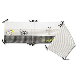 Tour de lit ouatiné avec animaux printés 