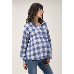 Πουκάμισο εγκυμοσύνης με μακριά μανίκια 