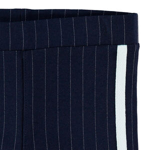 Κολάν σε ύφανση milano με λωρίδες σε αντίθεση στα πλάγια 