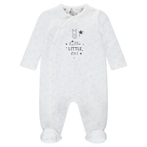 Φορμάκι ύπνου από ζέρσεϊ και κεντημένη φράση και κουνελάκι 