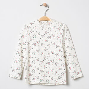 Sous-pull col cheminée à lapins imprimés all-over 