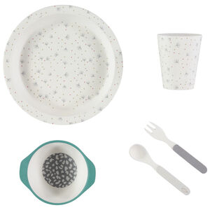 Set repas Natural Cocoon en bamboo - 5pcs 